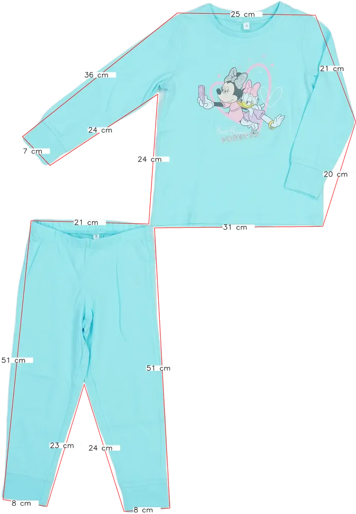 Zöld Disney Pizsama EU 98 / UK 3 év / US 3T