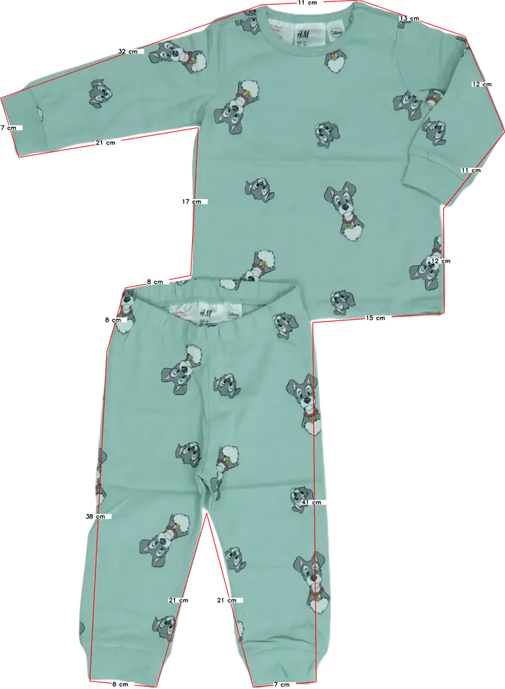 Zöld Disney Pizsama EU 74 / UK 6-9 hónap / US 6-9 hónap