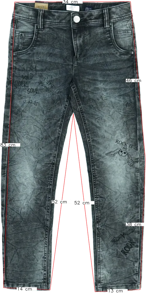 Szürke OVS Farmernadrág EU 140 / UK 10 év / US 10 év/L