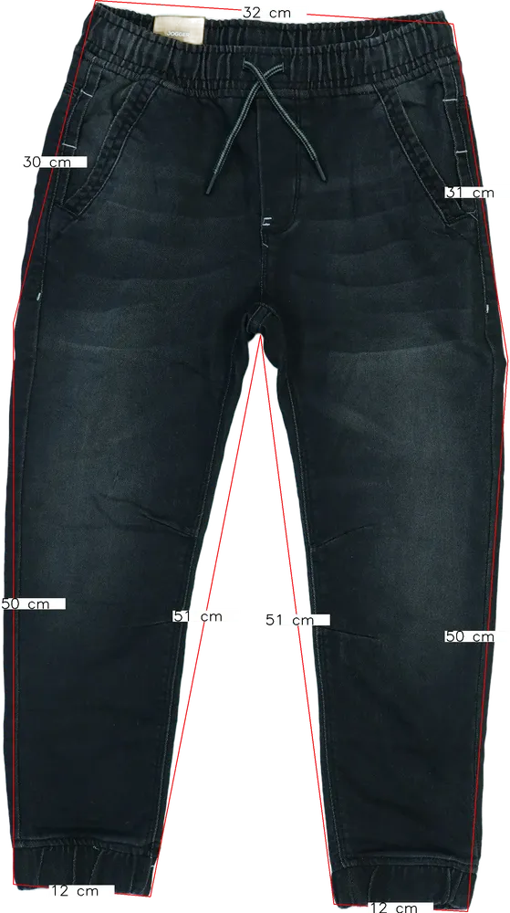 Fekete OVS Farmernadrág EU 140 / UK 10 év / US 10 év/L
