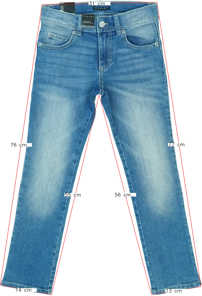 Kék Sisley Farmernadrág EU 128 / UK 8 év / US 8 év/M