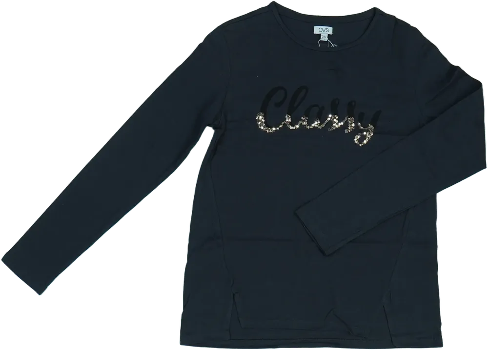 Szürke OVS Hosszú ujjú felső EU 164 / UK 14 év / US 14 év/XL