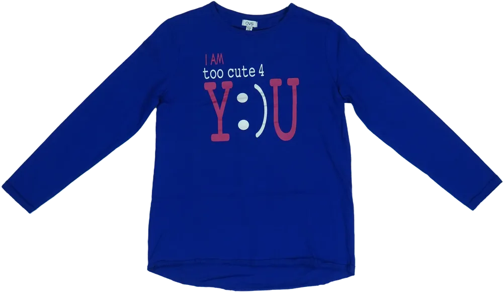 Kék OVS Hosszú ujjú felső EU 152 / UK 12 év / US 12 év/L