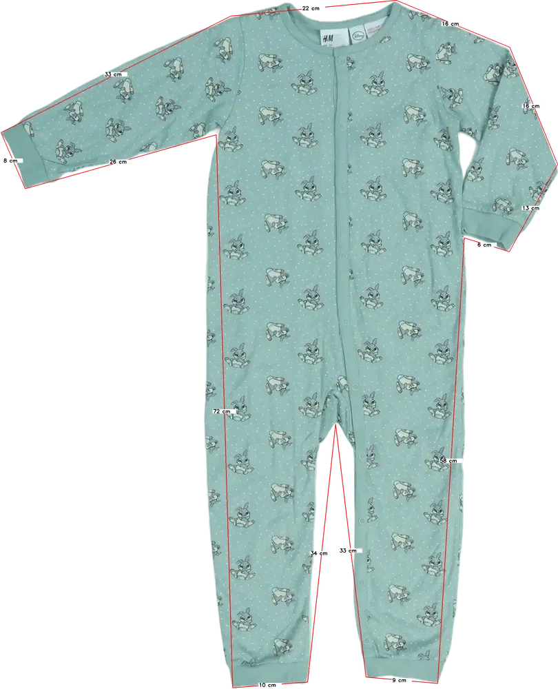 Zöld Disney Pizsama overál EU 104 / UK 4 év / US 4T/XS