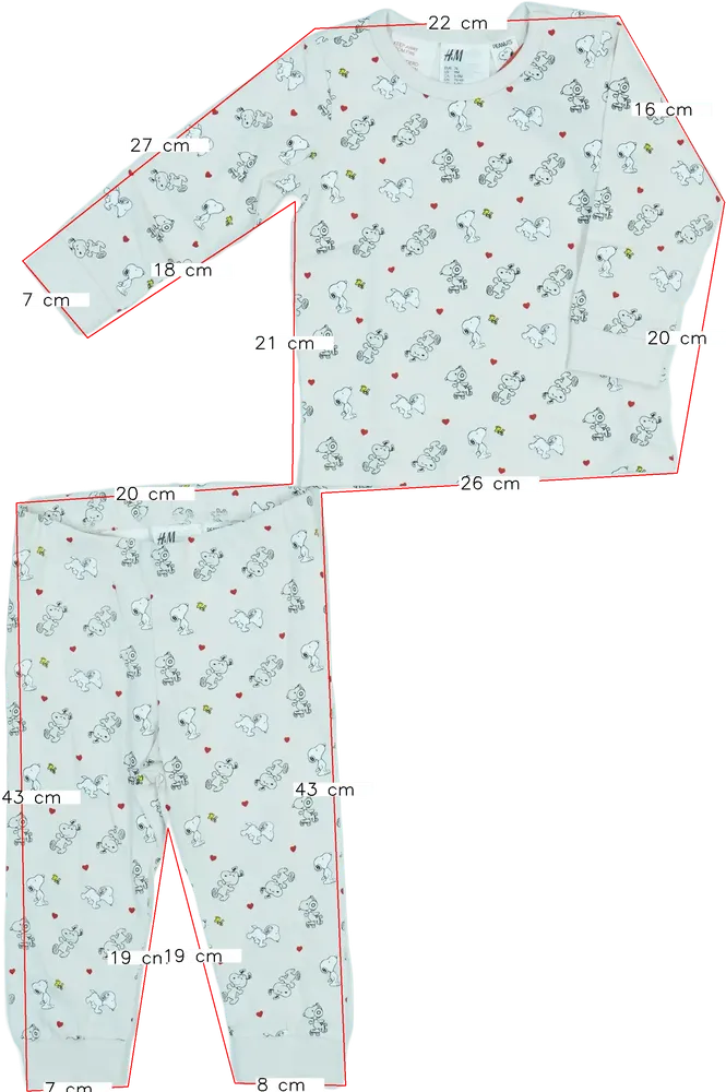 Barna Peanuts Pizsama EU 74 / UK 6-9 hónap / US 6-9 hónap