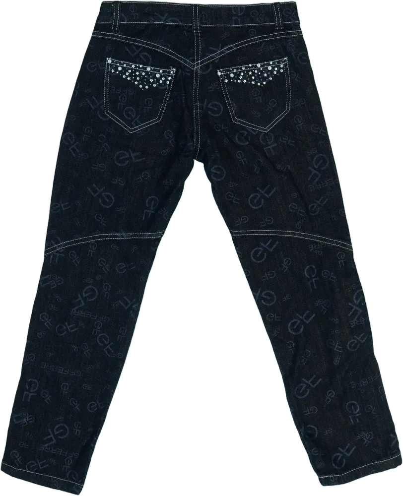 Fekete GF Ferré Farmernadrág EU 128 / UK 8 év / US 8 év/M