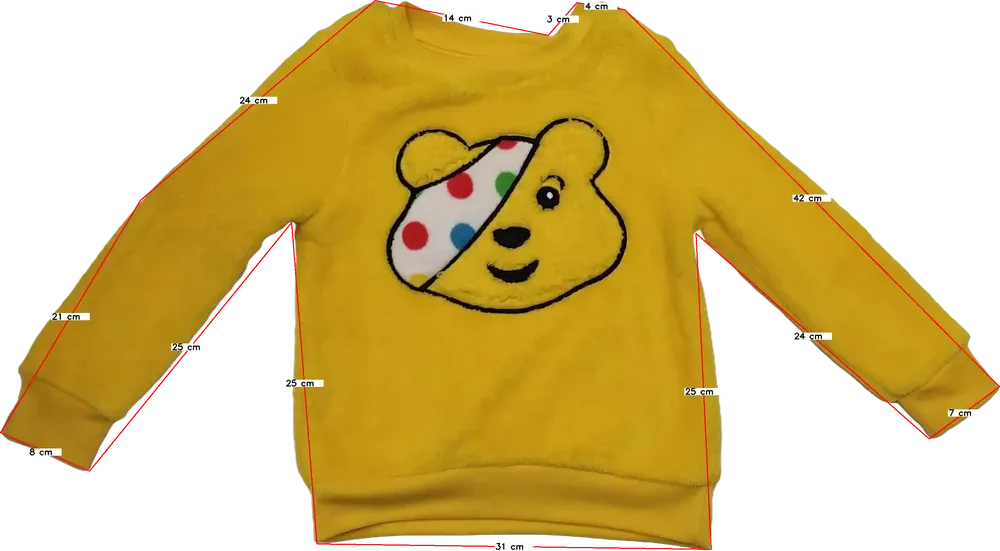 Sárga George Pulóver EU 92 / UK 2 év / US 2T