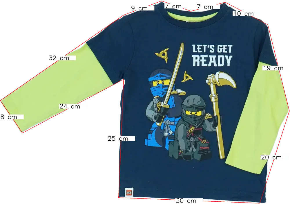 Kék Lego Hosszú ujjú felső EU 98 / UK 3 év / US 3T