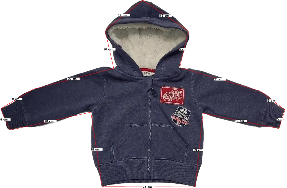 Kék Guess Kapucnis pulóver EU 62 / UK 0-3 hónap / US 0-3 hónap