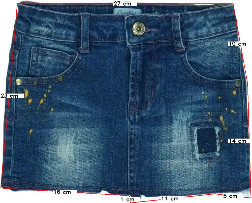 Kék Overkids Szoknya EU 110 / UK 5 év / US 5 év/XS