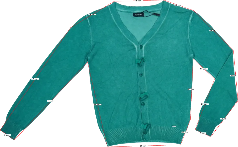 Zöld Fun&amp;Fun Kardigán EU 158 / UK 13 év / US 14 év/XL