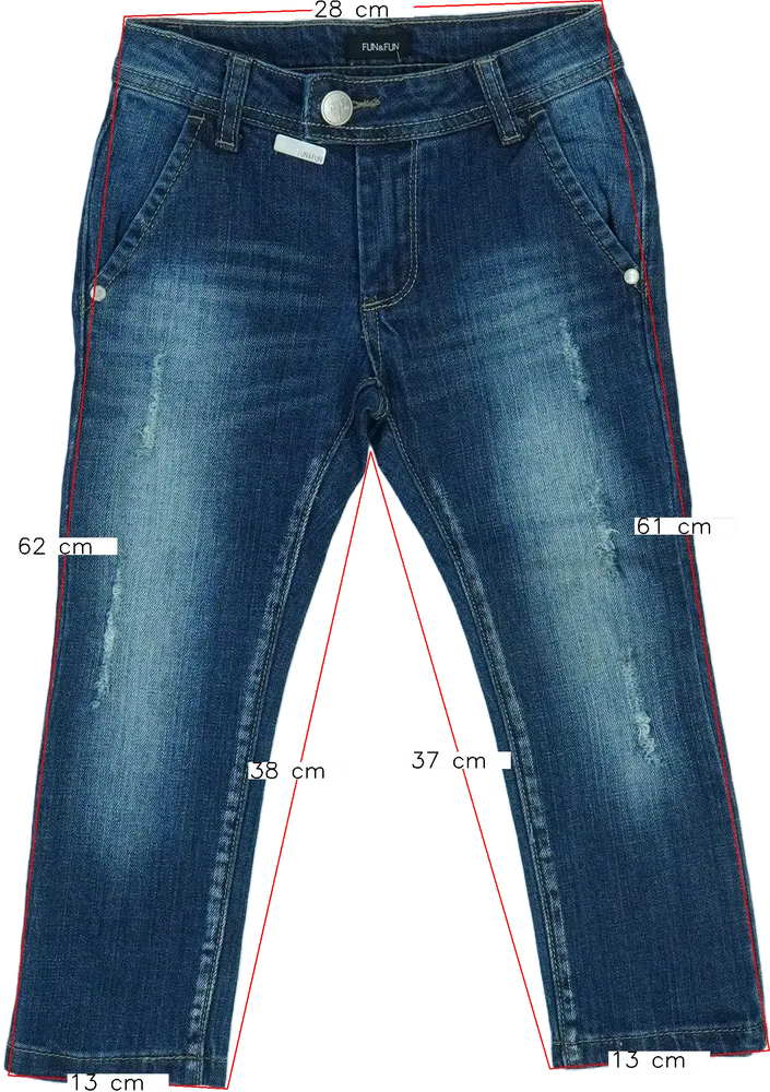 Kék Fun&amp;Fun Farmernadrág EU 104 / UK 4 év / US 4T/XS