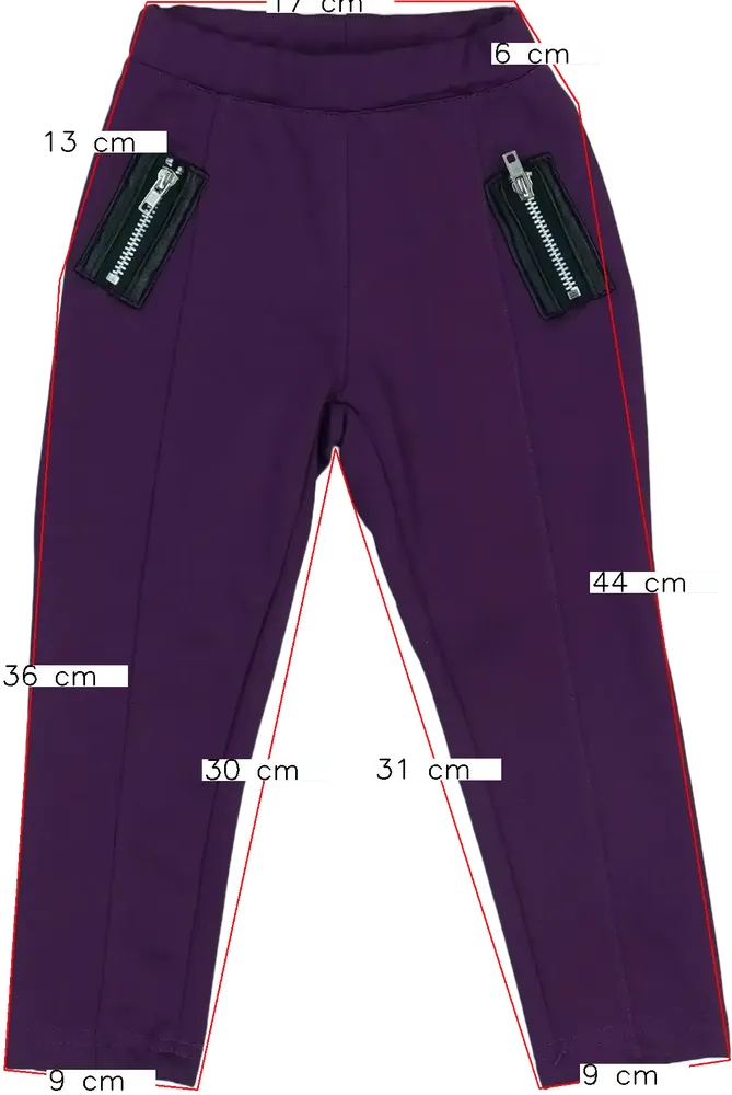 Lila Punkidz Leggings EU 92 / UK 2 év / US 2T