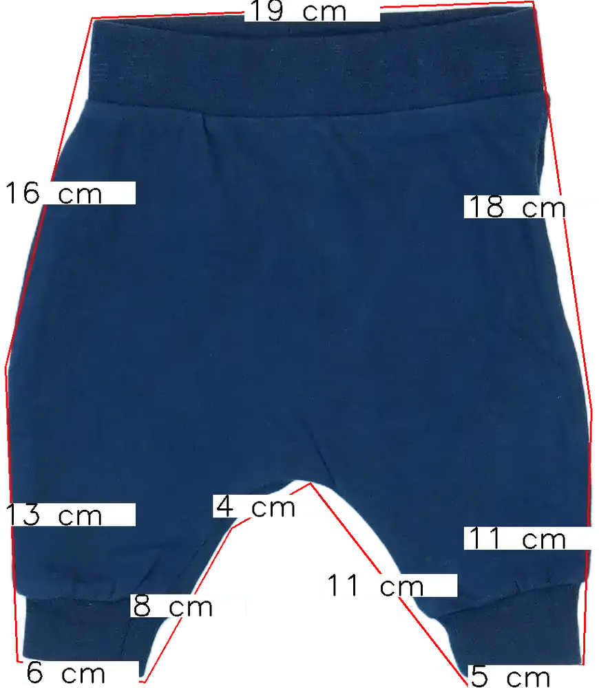 Kék DopoDopo Baby nadrág EU 56 / UK Újszülött / US Újszülött