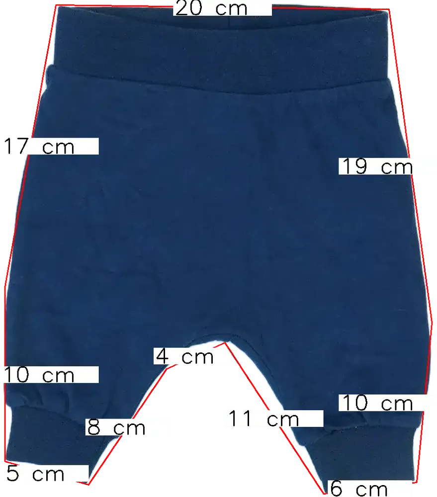 Kék DopoDopo Baby nadrág EU 56 / UK Újszülött / US Újszülött