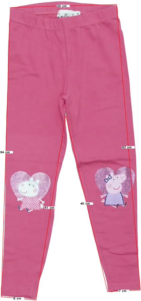 Rózsaszín Peppa Pig Leggings EU 116 / UK 6 év / US 6 év/S