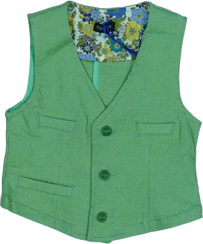 Zöld Fun&amp;Fun Mellény EU 92 / UK 2 év / US 2T