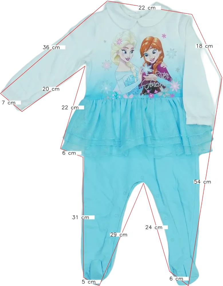 Fehér Disney Hosszú ujjú rugdalózó EU 86 / UK 12-18 hónap / US 18 hónap