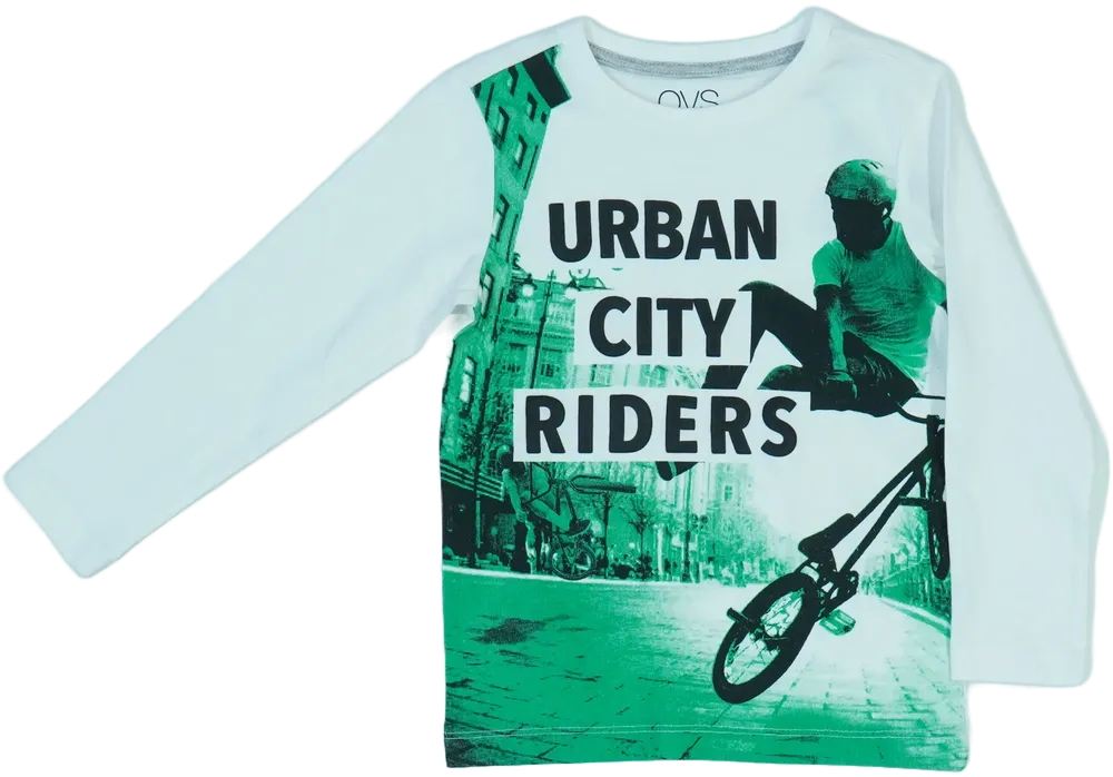 Fehér OVS Hosszú ujjú felső EU 98 / UK 3 év / US 3T