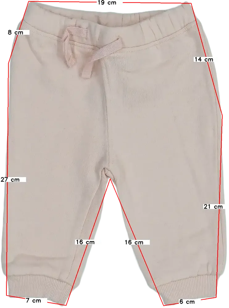 Rózsaszín DopoDopo Melegítőnadrág EU 62 / UK 0-3 hónap / US 0-3 hónap