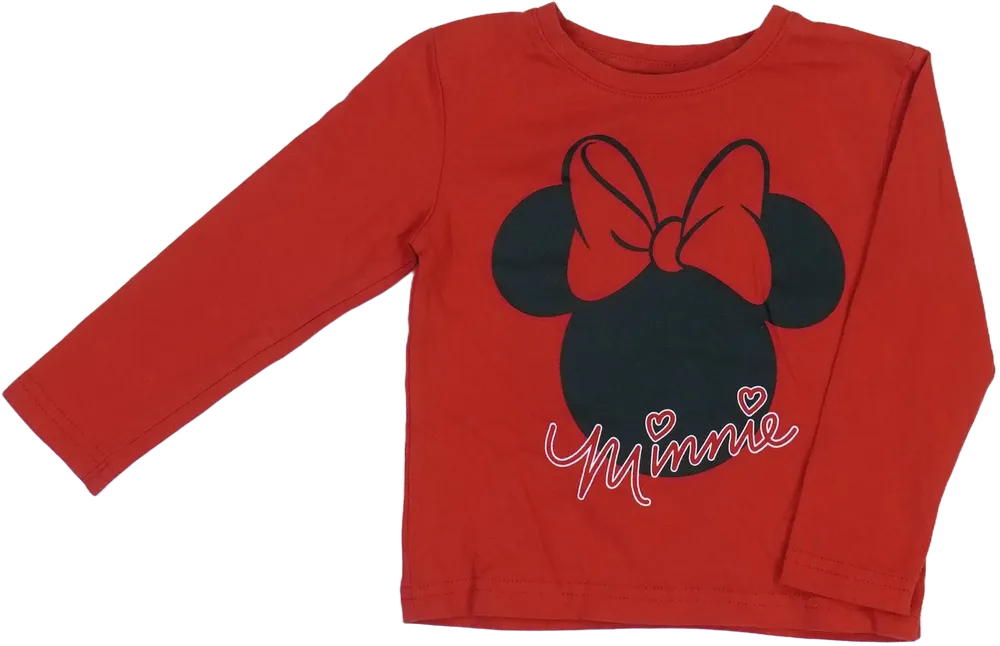 Piros Disney Hosszú ujjú felső EU 92 / UK 2 év / US 2T