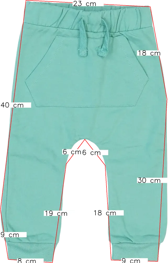 Zöld DopoDopo Melegítőnadrág EU 86 / UK 12-18 hónap / US 18 hónap