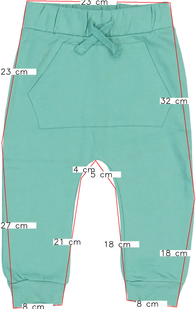 Zöld DopoDopo Melegítőnadrág EU 86 / UK 12-18 hónap / US 18 hónap