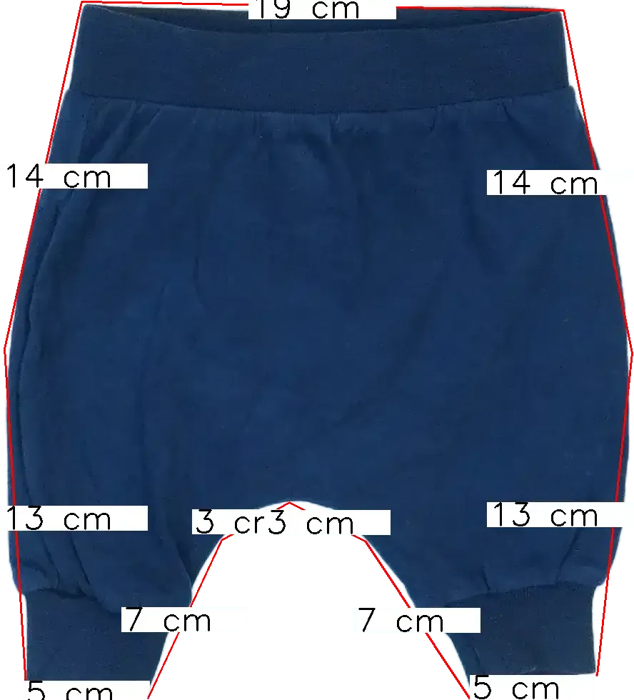 Kék DopoDopo Baby nadrág EU 56 / UK Újszülött / US Újszülött