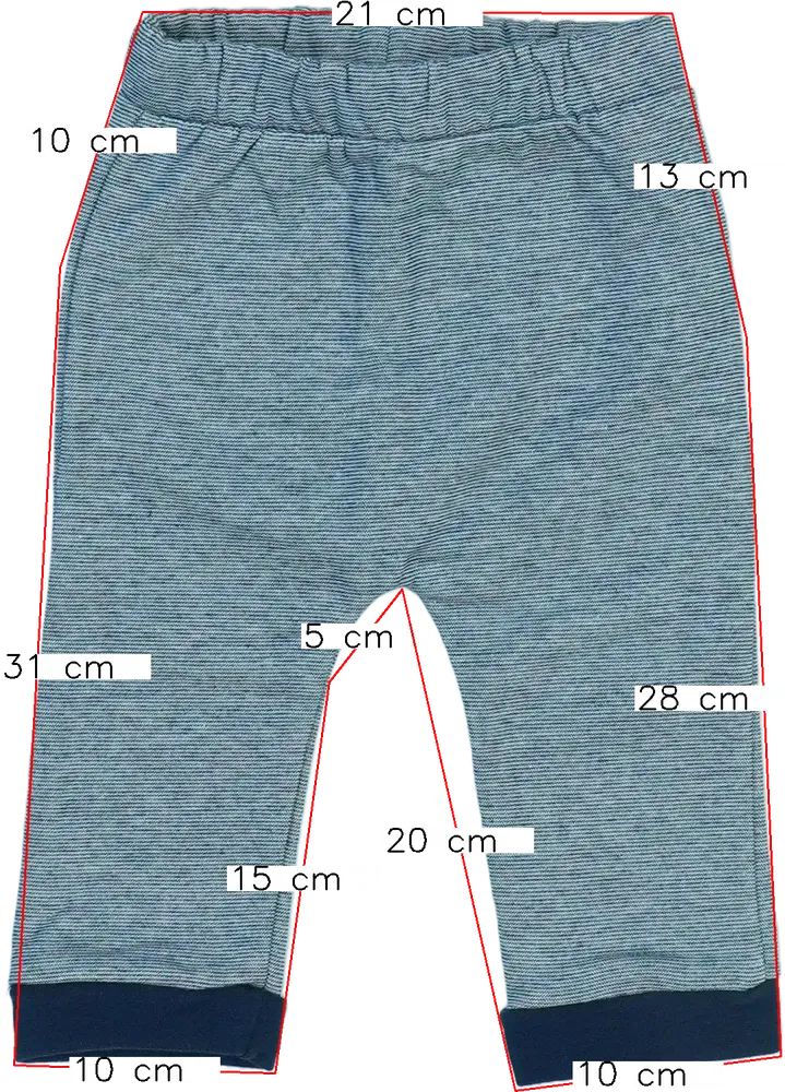 Kék DopoDopo Melegítőnadrág EU 74 / UK 6-9 hónap / US 6-9 hónap