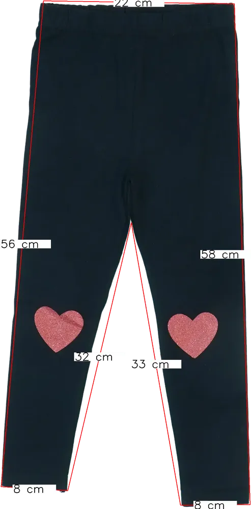 Fekete DopoDopo Leggings EU 104 / UK 4 év / US 4T/XS