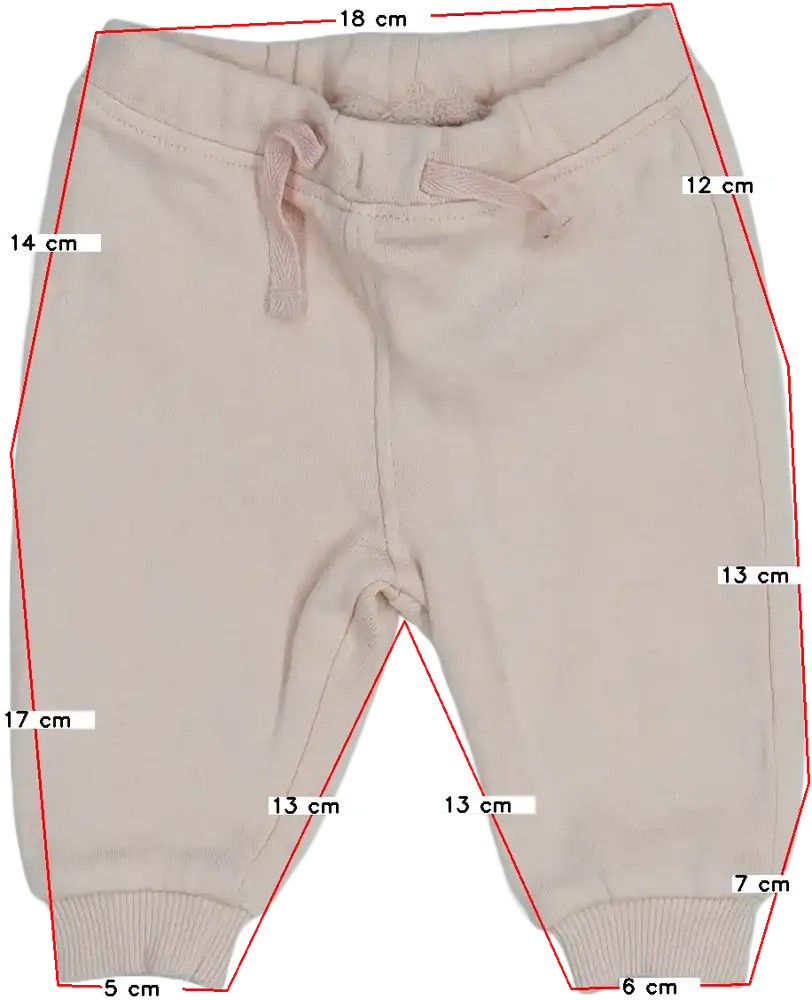 Rózsaszín DopoDopo Melegítőnadrág EU 56 / UK Újszülött / US Újszülött