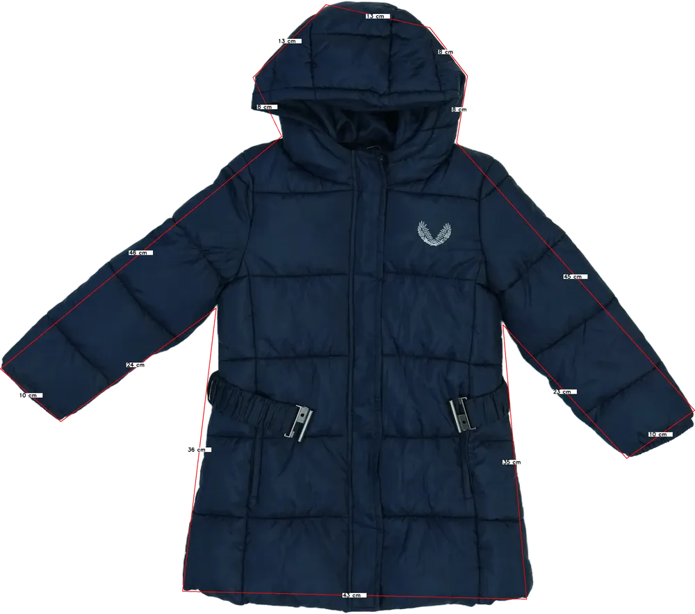 Kék Grain de blé Télikabát EU 116 / UK 6 év / US 6 év/S