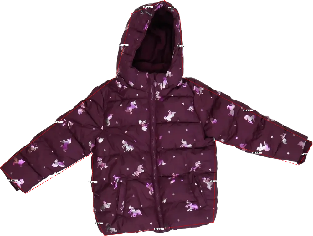 Bordó DopoDopo Télikabát EU 116 / UK 6 év / US 6 év/S