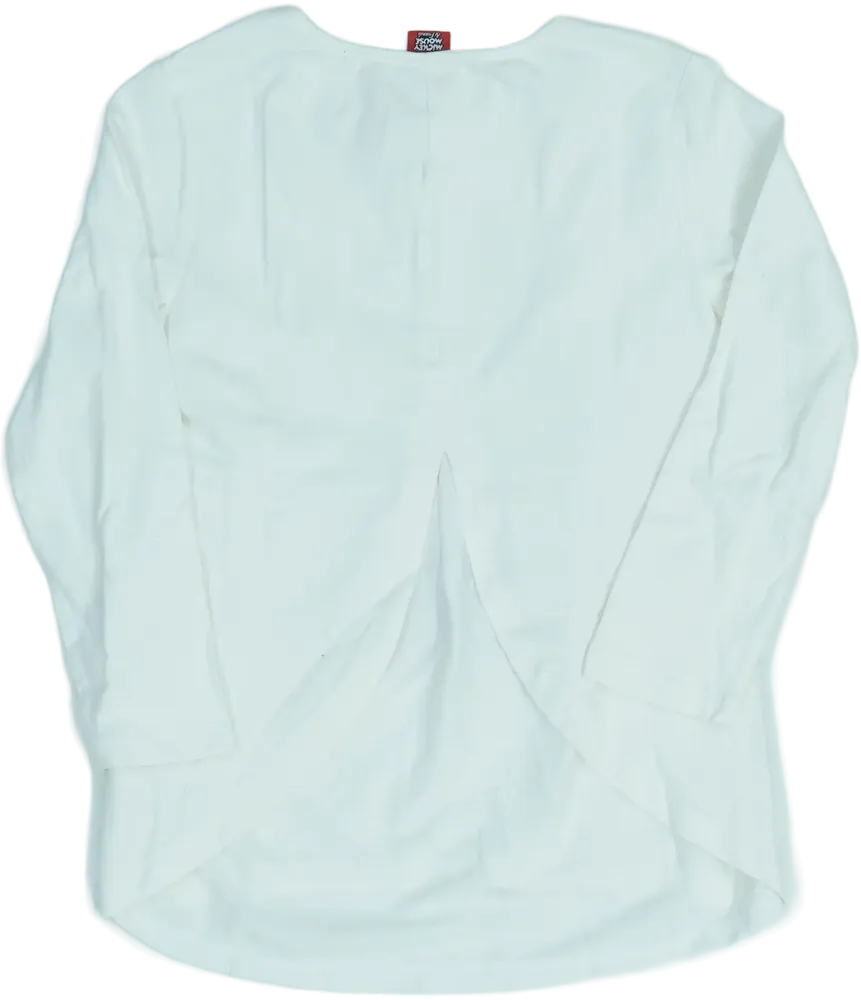 Fehér Disney Hosszú ujjú felső EU 134 / UK 9 év / US 9 év/L