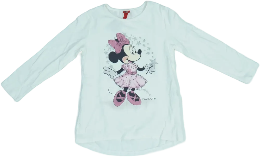 Fehér Disney Hosszú ujjú felső EU 134 / UK 9 év / US 9 év/L