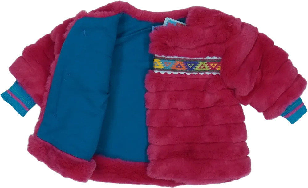 Rózsaszín Rosalita Szőrmekabát EU 68 / UK 3-6 hónap / US 3-6 hónap