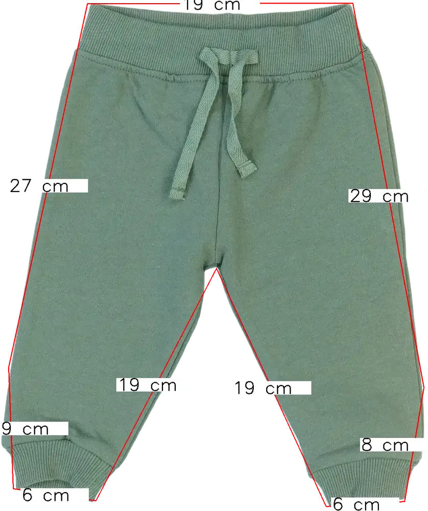 Zöld Ergee Melegítőnadrág EU 68 / UK 3-6 hónap / US 3-6 hónap