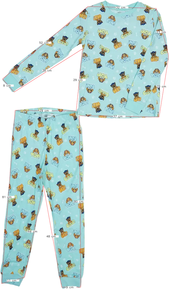 Zöld Paw Patrol Pizsama EU 140 / UK 10 év / US 10 év/L