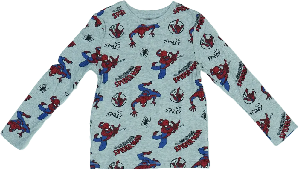 Szürke Marvel Hosszú ujjú felső EU 116 / UK 6 év / US 6 év/S
