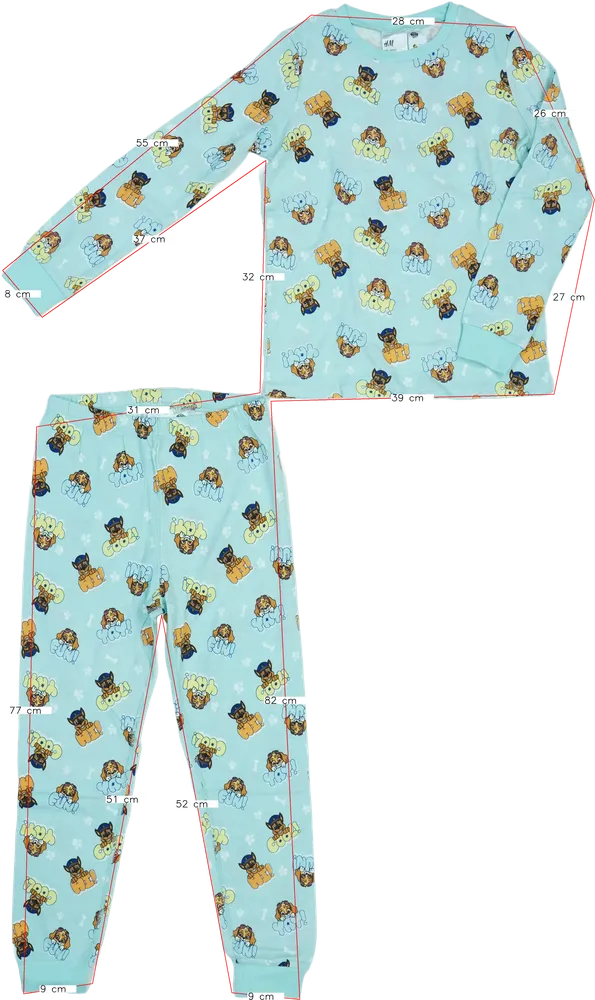 Zöld Paw Patrol Pizsama EU 140 / UK 10 év / US 10 év/L