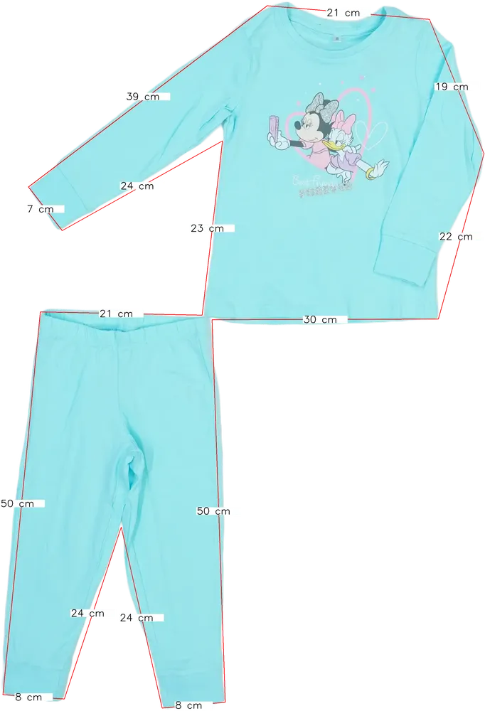 Zöld Disney Pizsama EU 98 / UK 3 év / US 3T