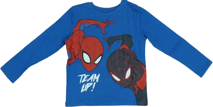 Kék Marvel Hosszú ujjú felső EU 98 / UK 3 év / US 3T
