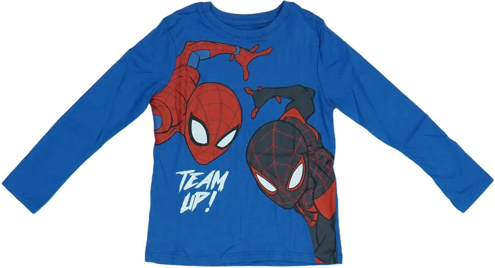 Kék Marvel Hosszú ujjú felső EU 116 / UK 6 év / US 6 év/S
