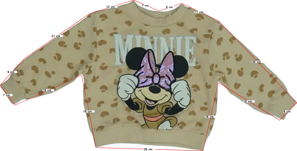 Barna Disney Pulóver EU 128 / UK 8 év / US 8 év/M