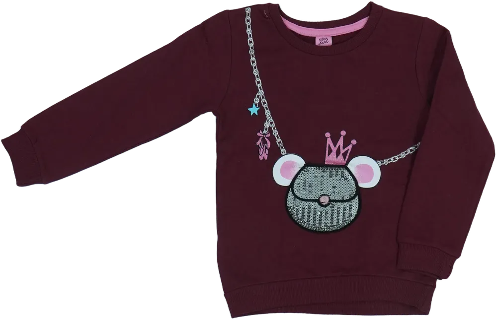 Bordó Kiki&amp;Koko Pulóver EU 122 / UK 7 év / US 7 év/M