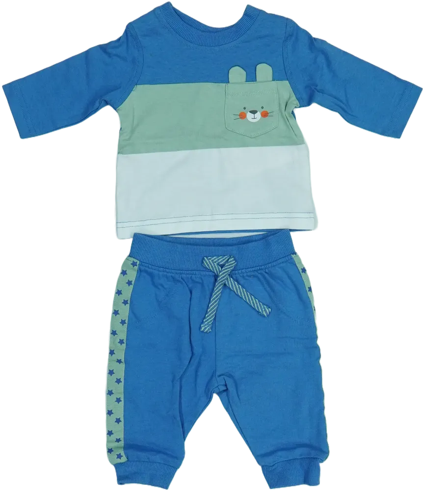 Blue Ergee 2-piece set - Top &amp; Bottom EU 56 / UK Newborn / US Newborn