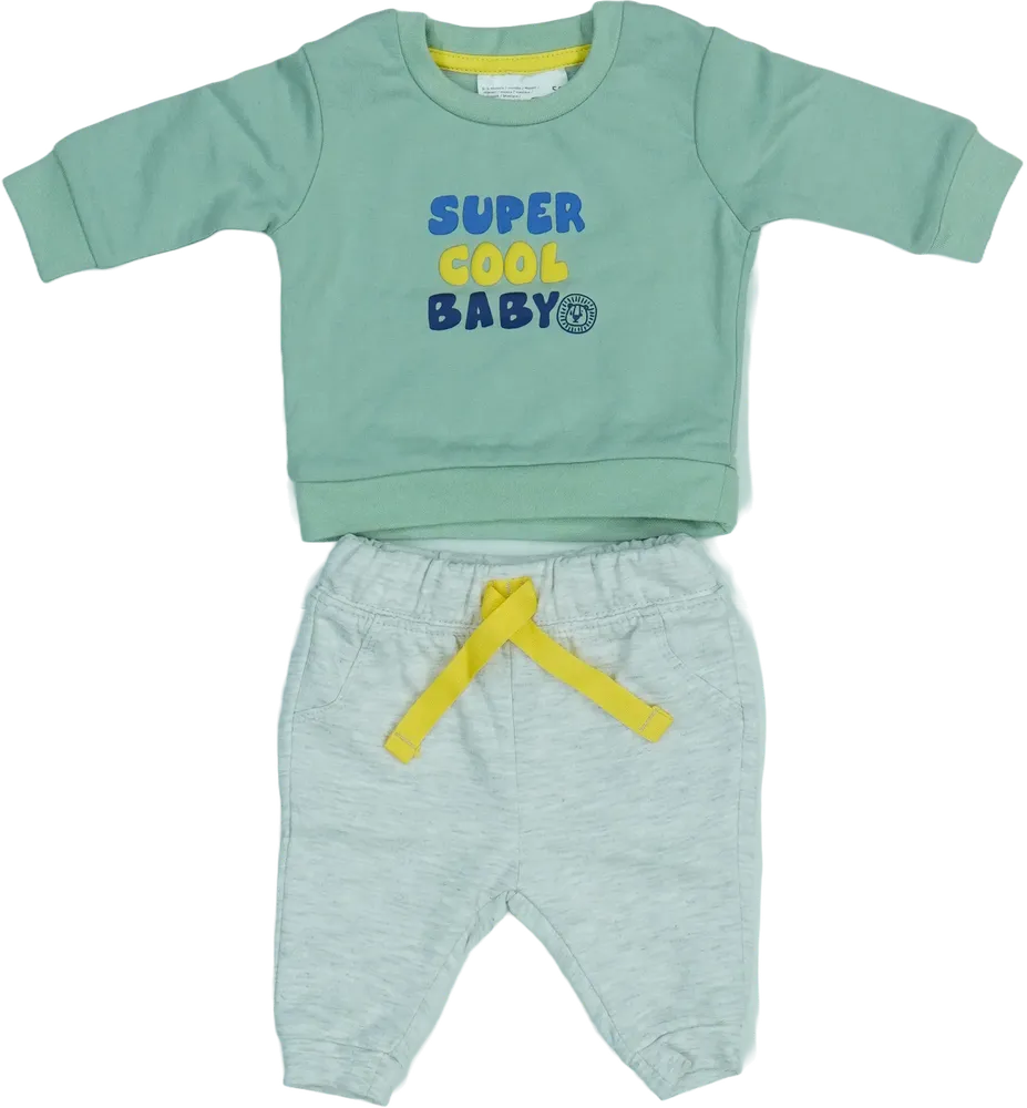 Green Ergee 2-piece set - Top &amp; Bottom EU 50 / UK Newborn / US Newborn