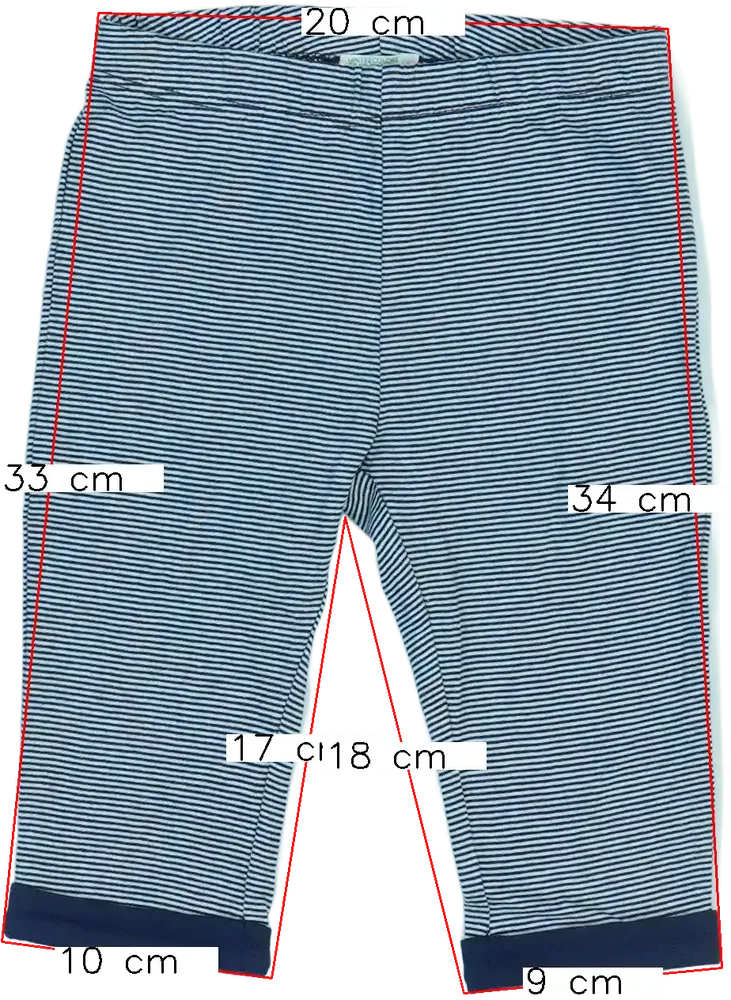 Kék Benetton Baby nadrág EU 74 / UK 6-9 hónap / US 6-9 hónap