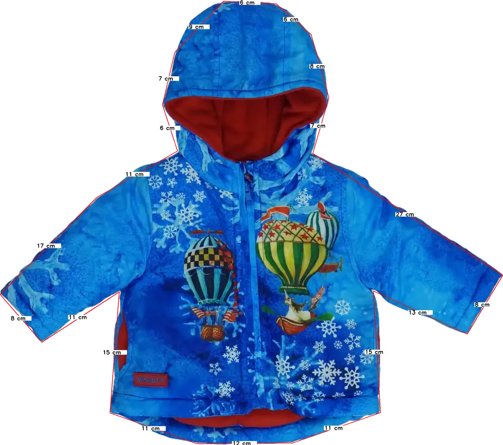 Kék Rosalita Átmeneti kabát EU 68 / UK 3-6 hónap / US 3-6 hónap