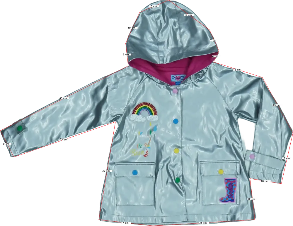 Ezüst Rosalita Esőkabát EU 104 / UK 4 év / US 4T/XS